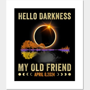 Hello Darkness My Old Friend Solar Eclipse Of April 8 2024 Posters and Art